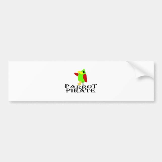 parrot pirate bumper sticker (Front)