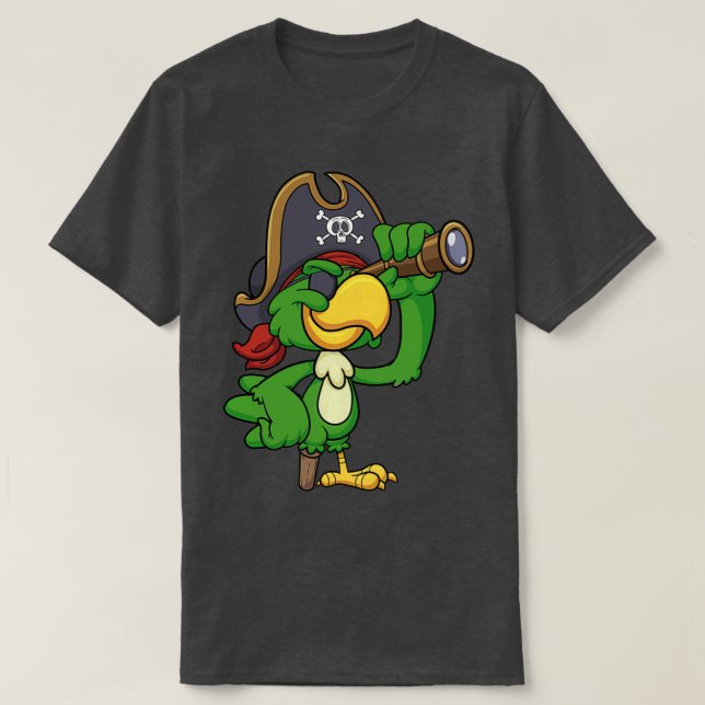 Parrot Pirate T-Shirt (Design Front)