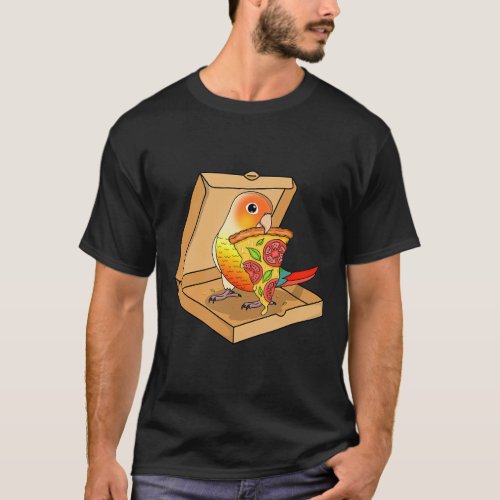 Parrot Pizza Box I Kawaii Food I Pineapple Conure T_Shirt