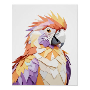 Parrot Playful Adorable Fun Animal Colorful Joyful Poster