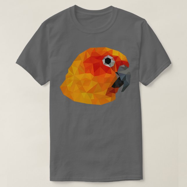 Parrot Polygon Birds T-Shirt (Design Front)