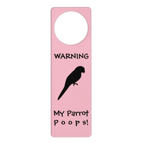 Parrot Poops Door Knob Hanger _ Customize your Own