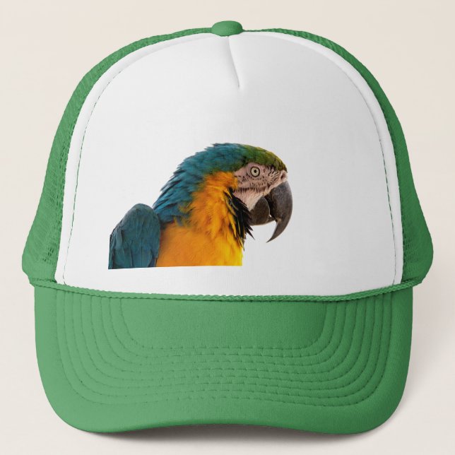 Parrot Post-it Notes Trucker Hat (Front)