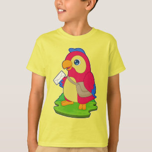 Parrot Postman Letter T-Shirt