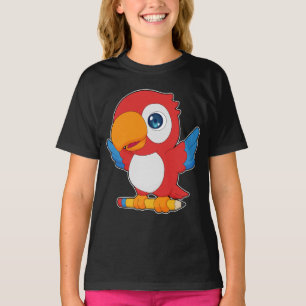 Parrot Pupil Pencil School T-Shirt