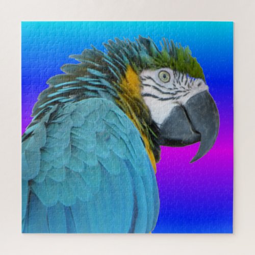 Parrot Puzzle Blue Yellow Macaw Jigsaw Puzzle