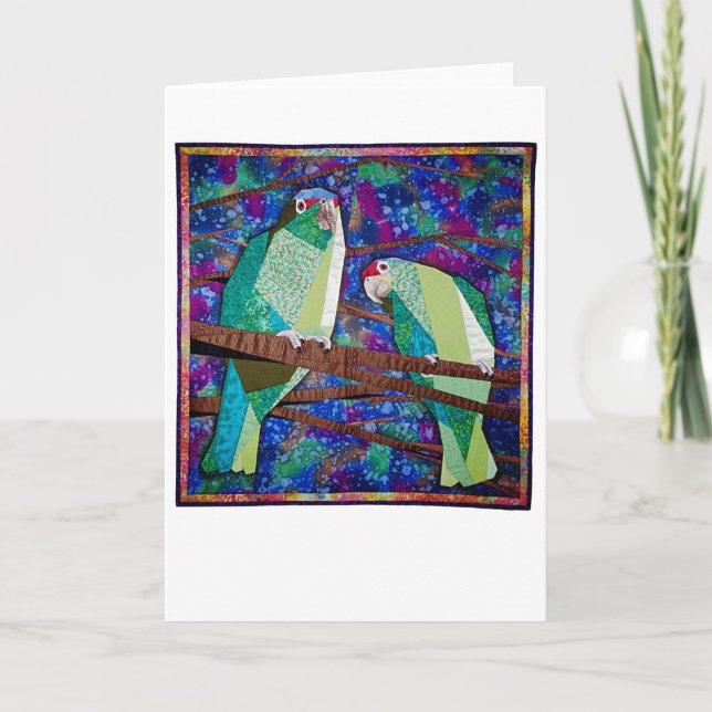 Parrot Quilt Card (Front)