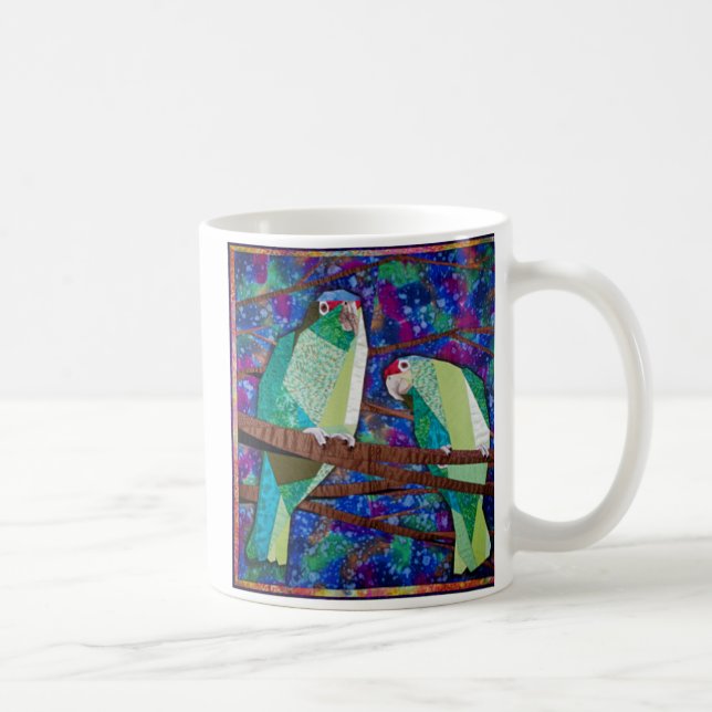Parrot Quilt Mug (Right)