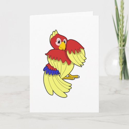 Parrot red yellow card