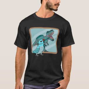 Parrot & Rex Reflection I Blue Indian Ringneck T-Shirt