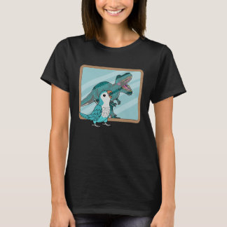 Parrot & Rex Reflection I Blue Monk Parakeet Quake T-Shirt