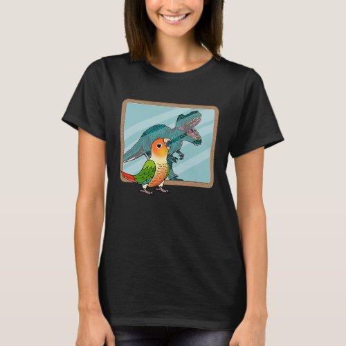 Parrot  Rex Reflection I Green Cheek Pineapple Co T_Shirt