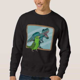 Parrot & Rex Reflection I Green Parrotlet Sweatshirt