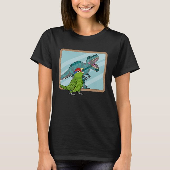 Parrot & Rex Reflection I Mexican Red headed Amazo T-Shirt (Front)