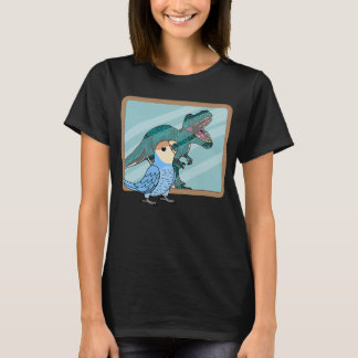 Parrot & Rex Reflection I Peach faced Blue Lovebir T-Shirt