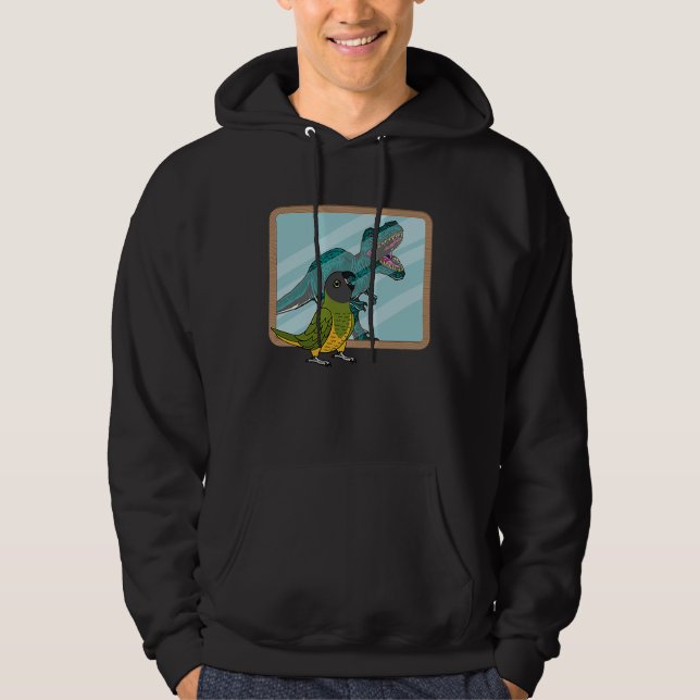 Parrot & Rex Reflection I Senegal Parrot Hoodie (Front)