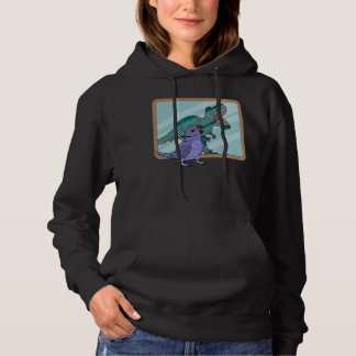 Parrot & Rex Reflection I Violet Indian Ringneck Hoodie