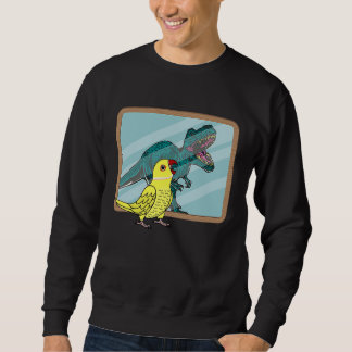 Parrot & Rex Reflection I Yellow Indian Ringneck Sweatshirt