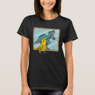 Parrot & Rex Reflection I Yellow Lutino Budgie Bud T-Shirt