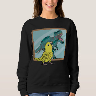 Parrot & Rex Reflection I Yellow Parrotlet Sweatshirt
