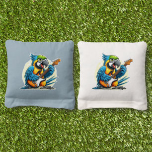 Parrot Rock Music Cornhole Bags