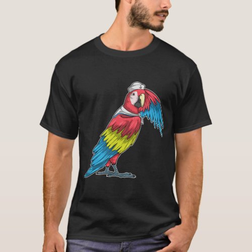 Parrot Sailor Sailor hat T_Shirt