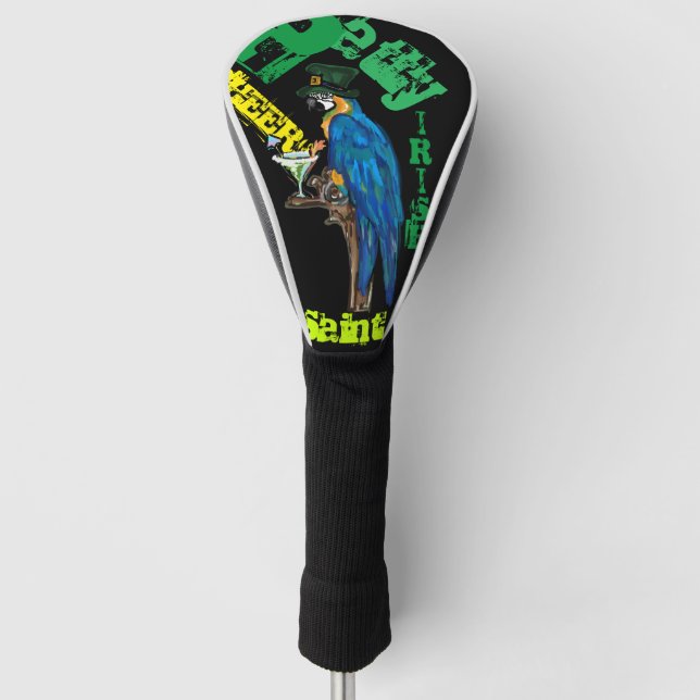 PARROT SAINT PATTY GOLF HEAD COVER (Front)