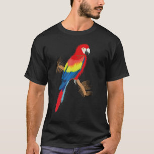 Parrot Scarlet Macaw Colourful T-Shirt