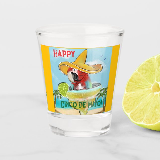 Parrot Shot Glass (Front)