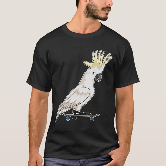 Parrot Skater Skateboard T-Shirt (Front)