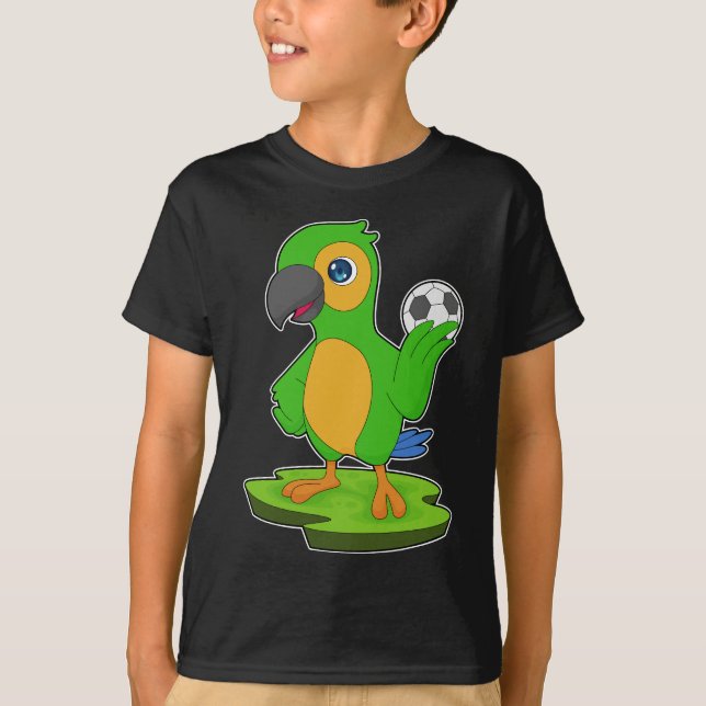 Parrot Soccer player Soccer T-Shirt (Front)