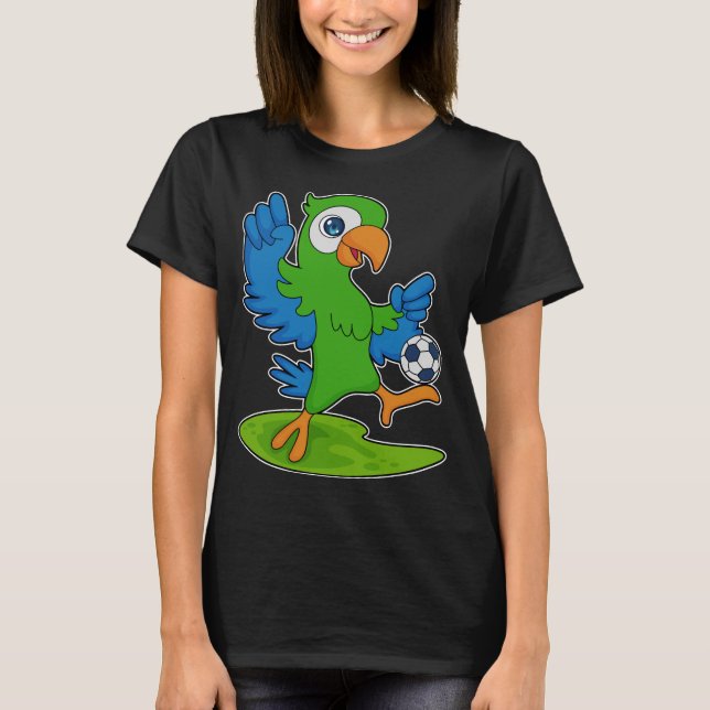 Parrot Soccer player Soccer T-Shirt (Front)