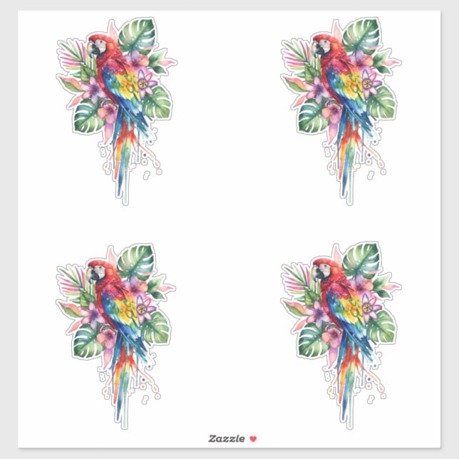 Parrot Sticker (Sheet)