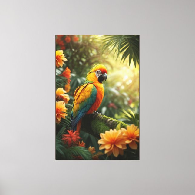 Parrot Stretched Canvas Print (Front)