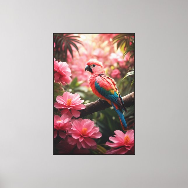 Parrot Stretched Canvas Print (Front)