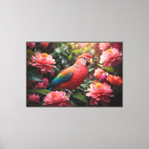 Parrot Stretched Canvas Print