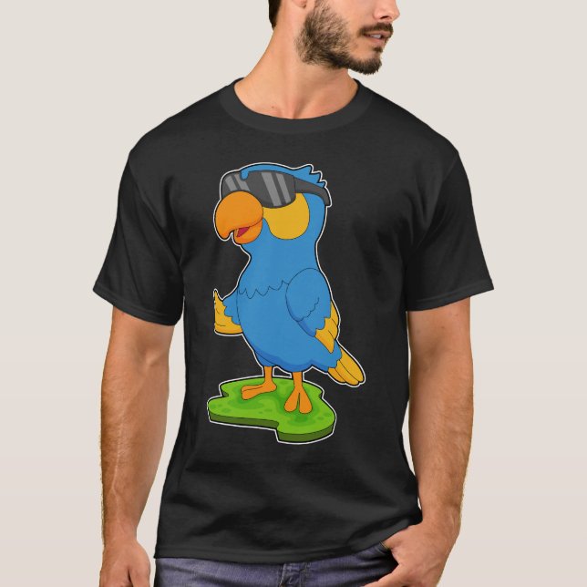 Parrot Sunglasses T-Shirt (Front)