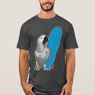 Parrot Surfer Surfboard T-Shirt