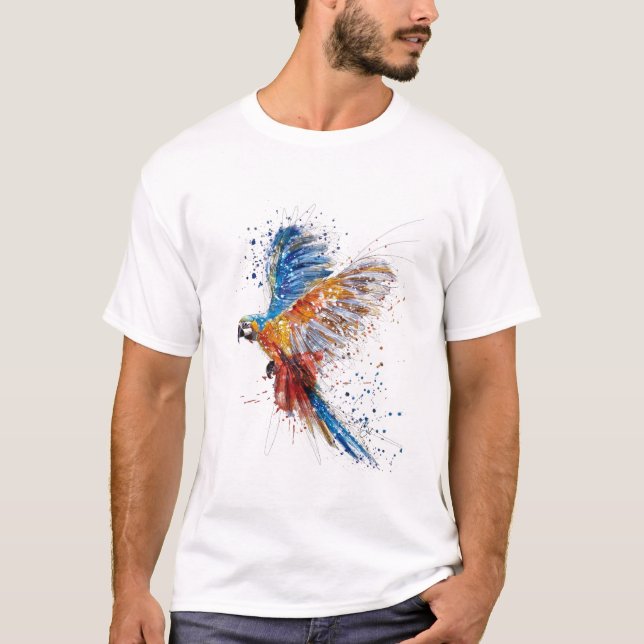 parrot t-shert  T-Shirt (Front)