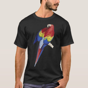 Parrot T-shirt Scarlet Macaw Pet Owner Gift Scarle