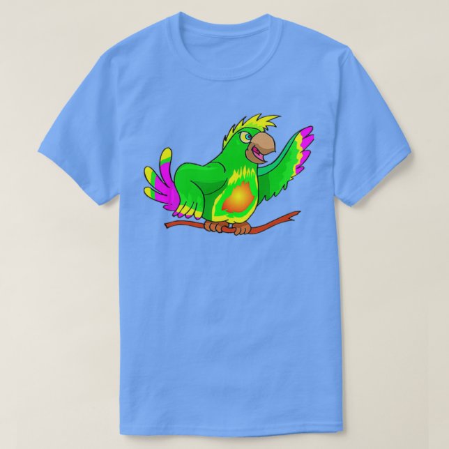Parrot Talking Bird T-Shirt (Design Front)