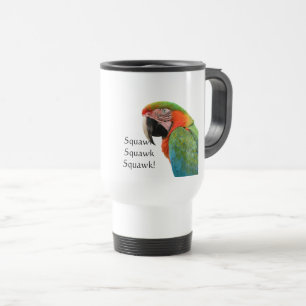 Parrot Travel Mug with Macaw