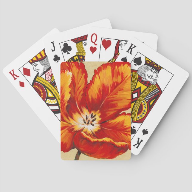 Parrot Tulip I Poker Cards (Back)