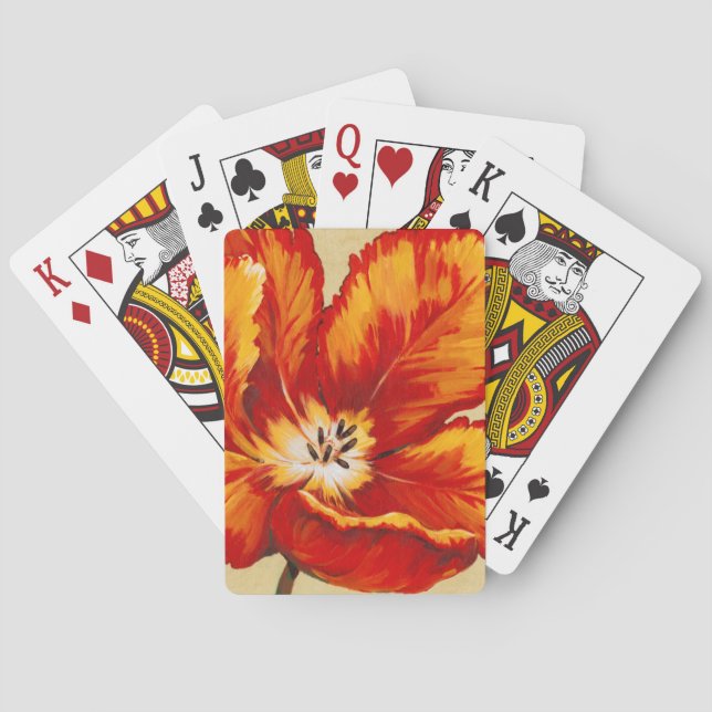 Parrot Tulip I Poker Cards (Back)