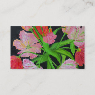 Parrot Tulips Business Card