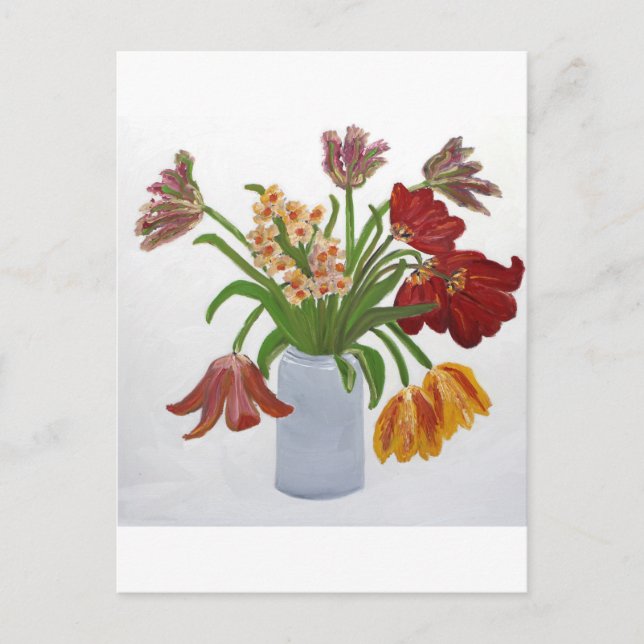 Parrot Tulips: Susan Payne-Trutna Postcard (Front)