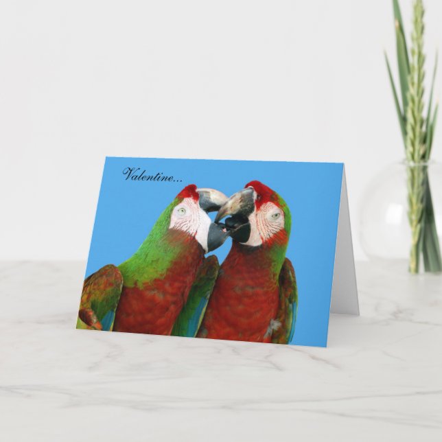 Parrot Valentine Card (Front)