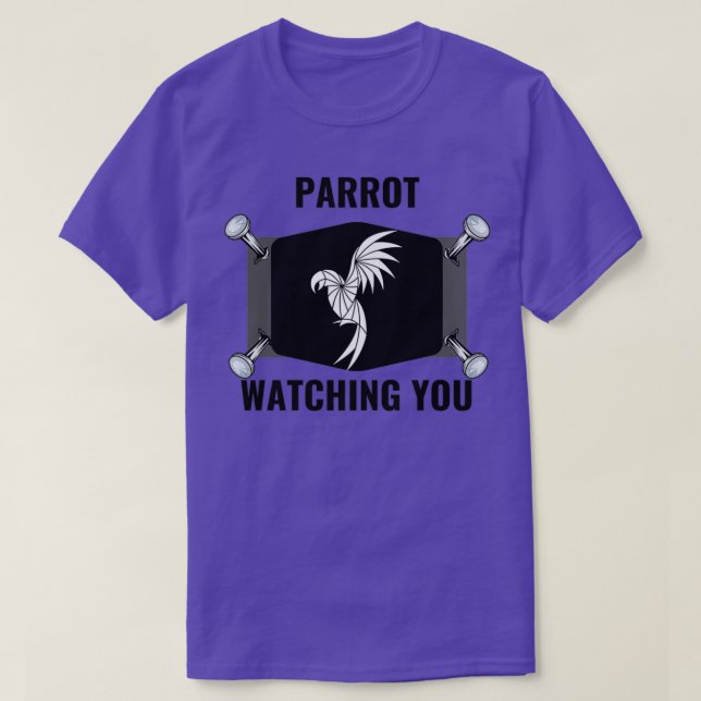 Parrot watching you 51 T-Shirt (Design Front)