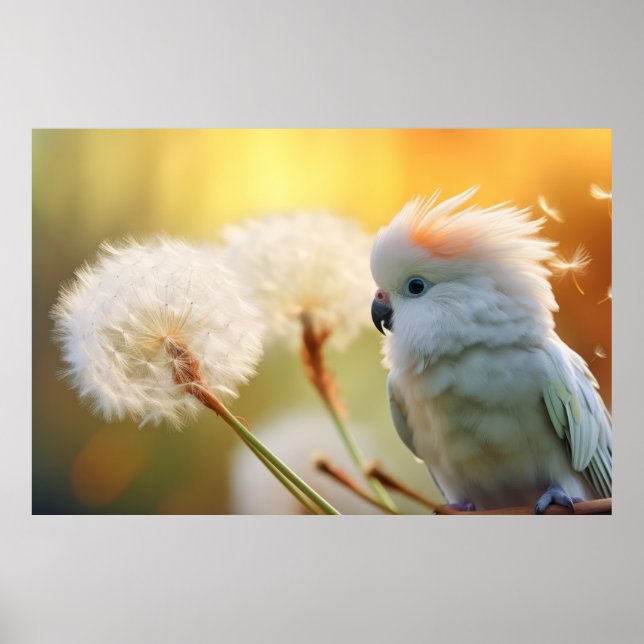 Parrot Wild Bird Animal Tranquil Peace Poster (Front)