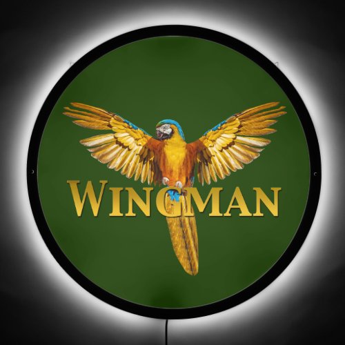 Parrot Wingman LED Sign